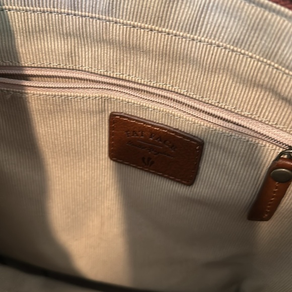 Fat Face Brown Leather Tote Bag - Picture 5 of 6